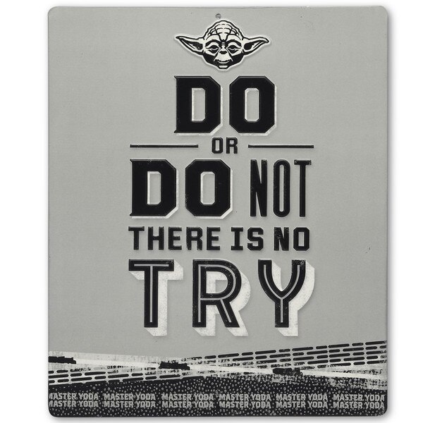 Do Or Do Not Embossed Metal Sign Open Road Brands ShopORB